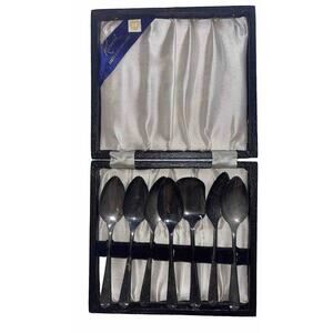 Raimond Silver Plated Sheffield England GrapeFruit Spoons Set Of Seven